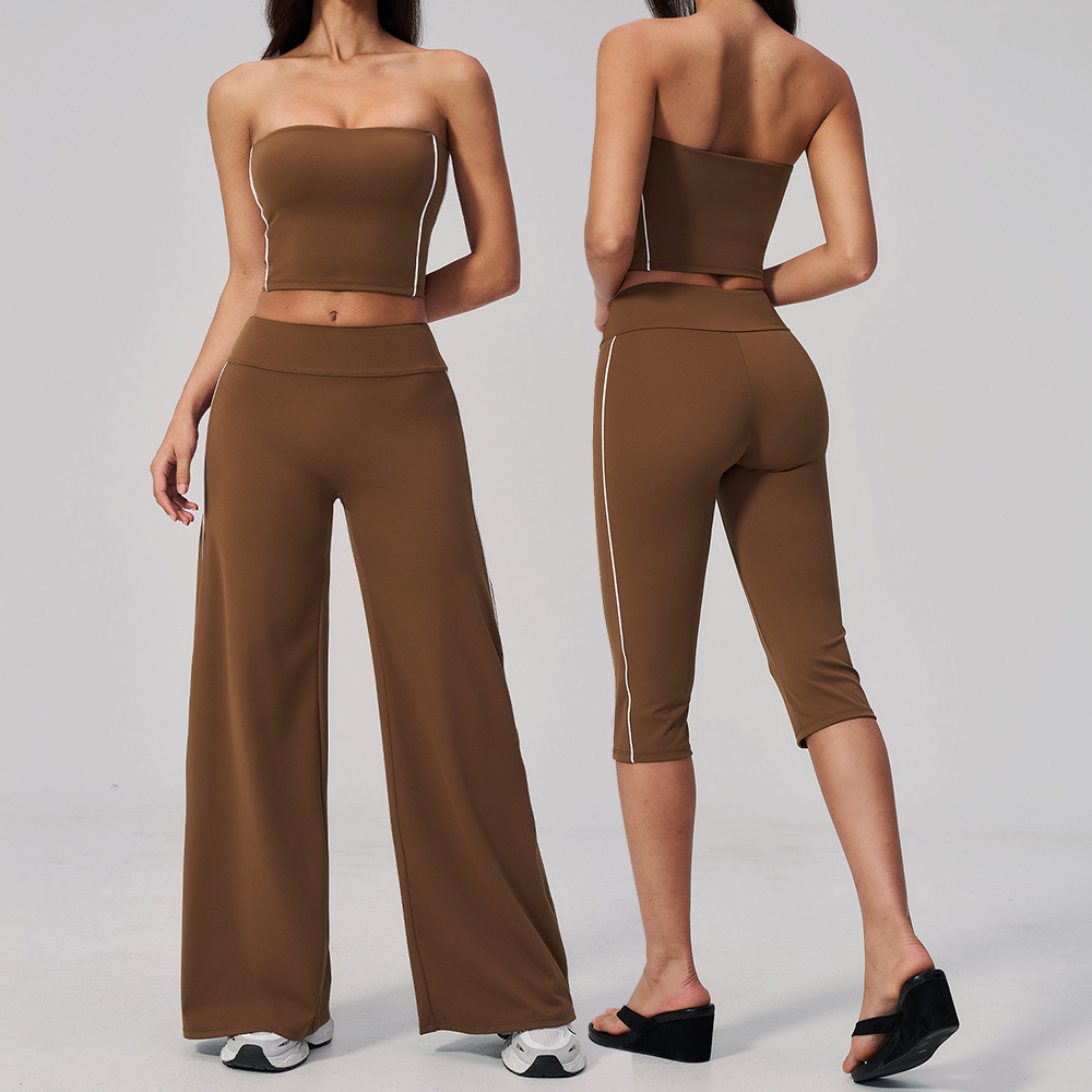 Pilates Yoga Clothes - Damen-Trainingsanzug, 2-teilig, Yoga-Kleidung, Sportbekleidung, Pilates-Fitnessanzug, Gym-Outfits,