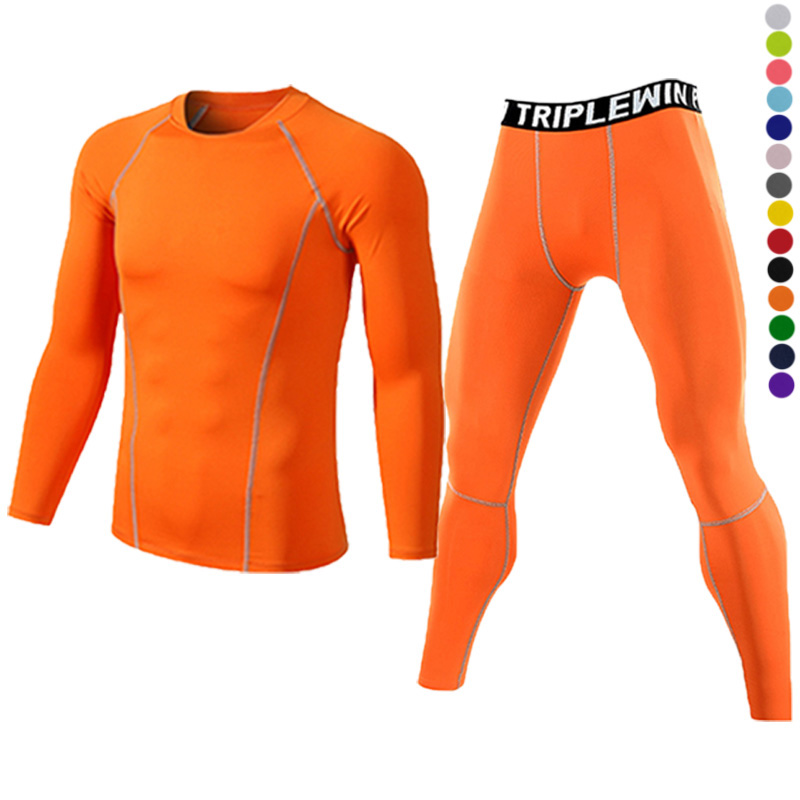 Pilates Yoga Leggings - Männer Langarm Trainings anzüge Fitness Fitness