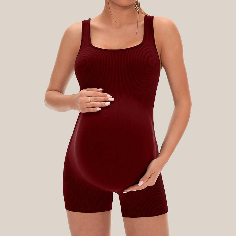 Pilates Yoga Clothes - Einteiliger Yoga-Anzug für schwangere Frauen, hochelastisch,