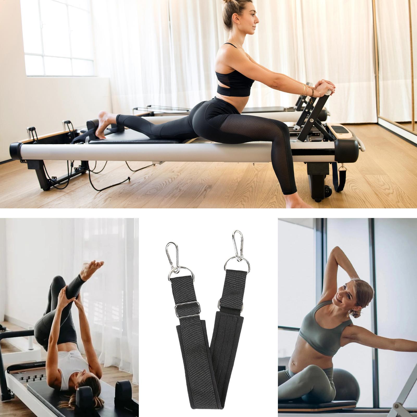 Pilates & Yoga Studio Alineacion - Pilates-Fußgurt, verdickt, verstellbar, rutschfest, strapazierfähig, Yoga-Pilates-Reformer-Fußgurt