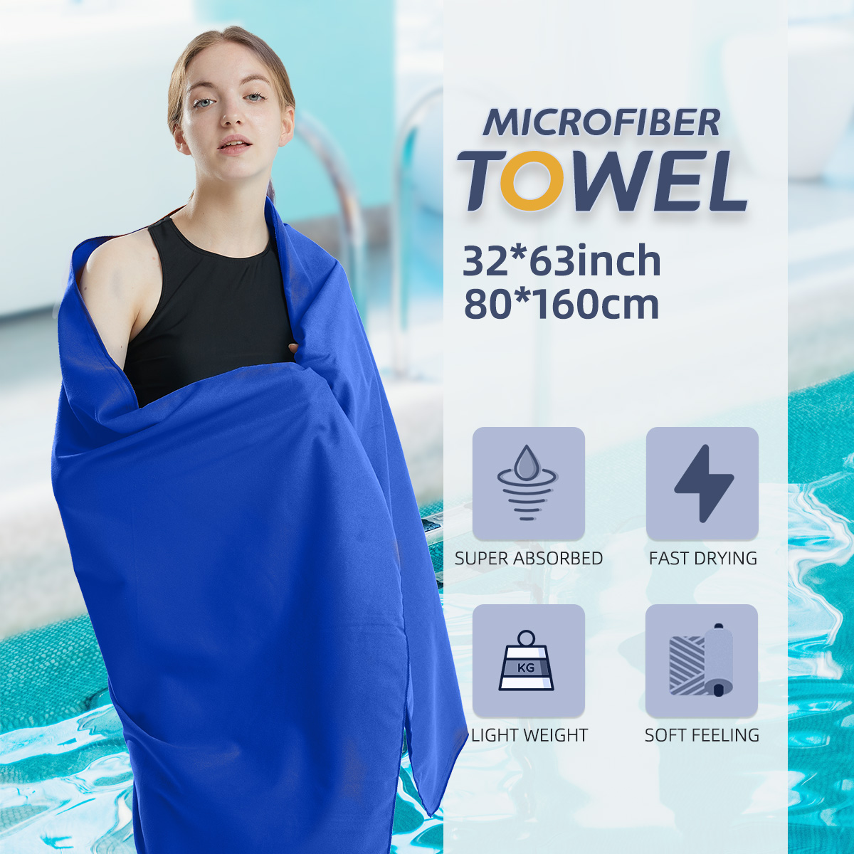 Pilates Yoga Towel - Mikro faser tuch schnell trocknendes Handtuch