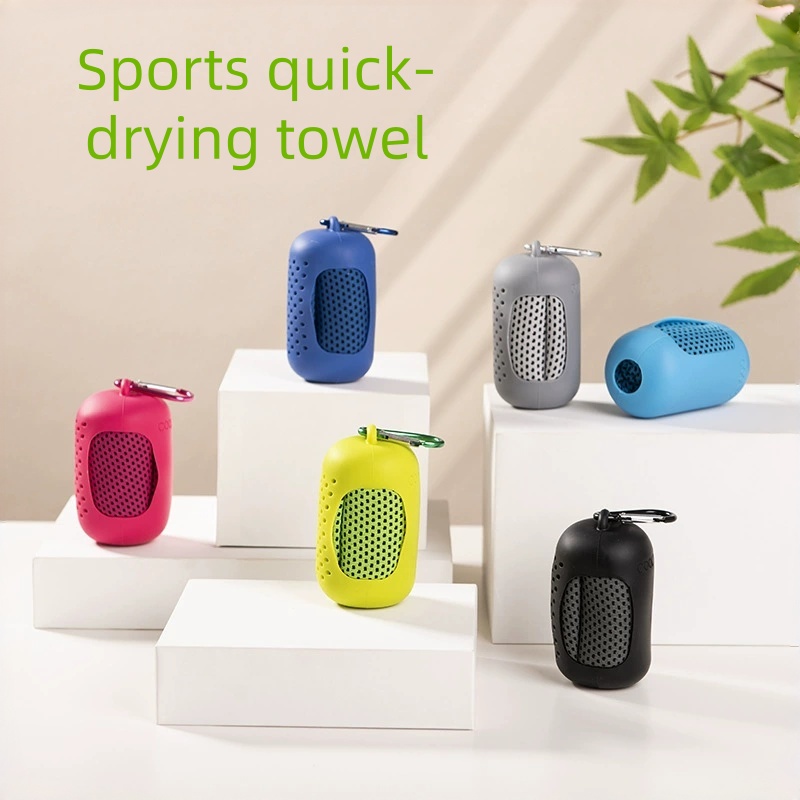 Pilates Yoga Towel - 1 Stück Kaltgefühl-Sporttuch, schnelltrocknend, Fitness-Kältetuch, tragbares