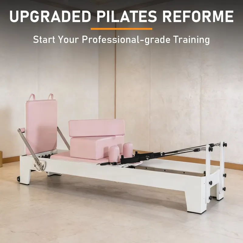 Pilates Yoga Movement - Premium CE-zertifizierter Pilates-Reformer mit leisem, leichtgängigem