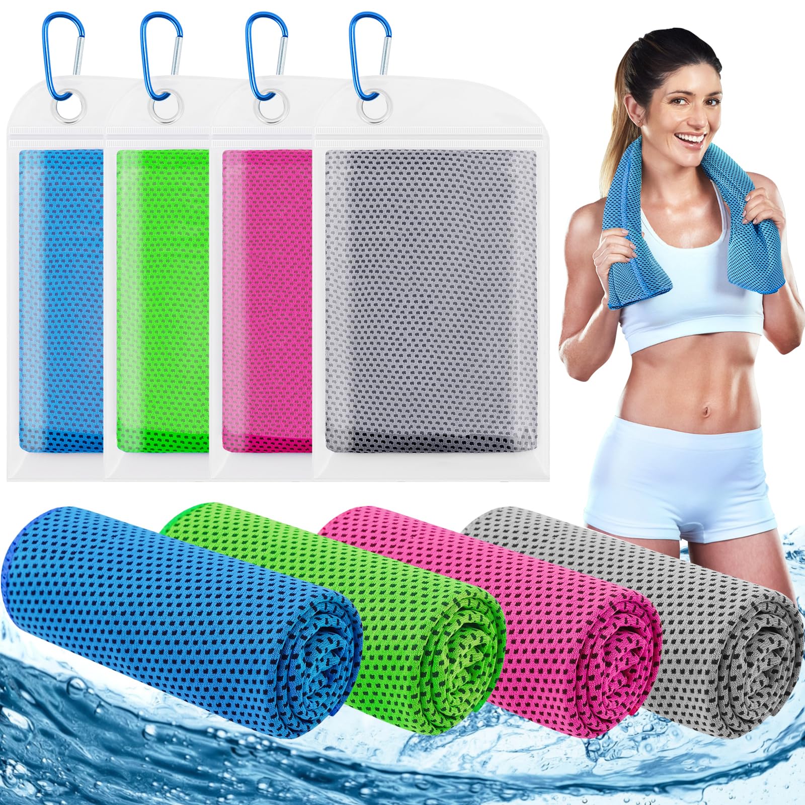 Pilates Yoga Towel - 30 x 100 cm Kühlhandtücher, 40
