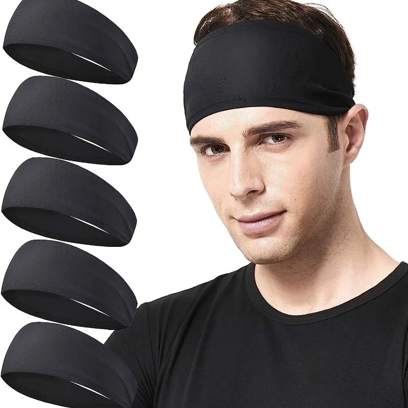 Pilates Yoga Towel - 5 Stück Sport-elastische Stirnbänder, Yoga-Schweißband für