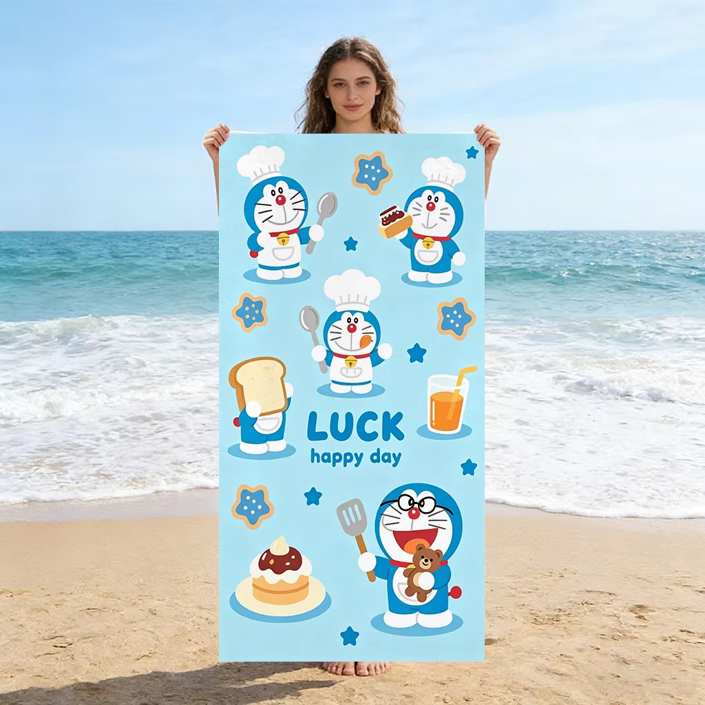 Doraemon Purple Ghost Strandtu – Pilates Yoga Towel Bewertung und Preis
