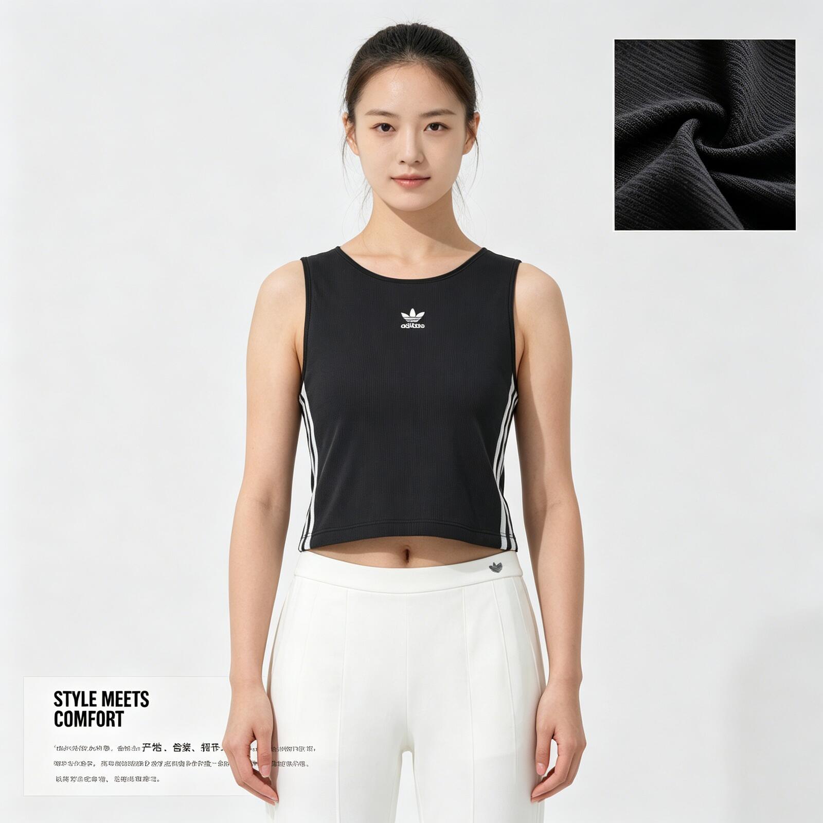 Neue Adidas Trefoil Damen-Spor – Pilates Yoga Top Bewertung und Preis