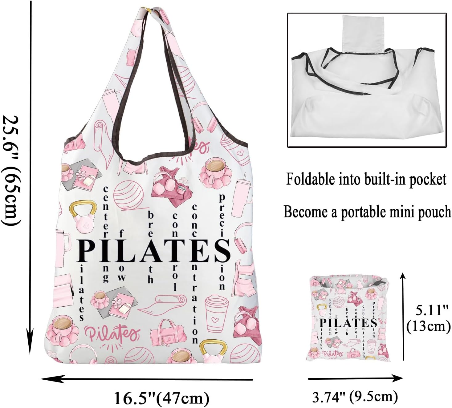 Rosa Pilates-Tragetasche, Gesc – Pilates Yoga Instructor Bewertung und Preis