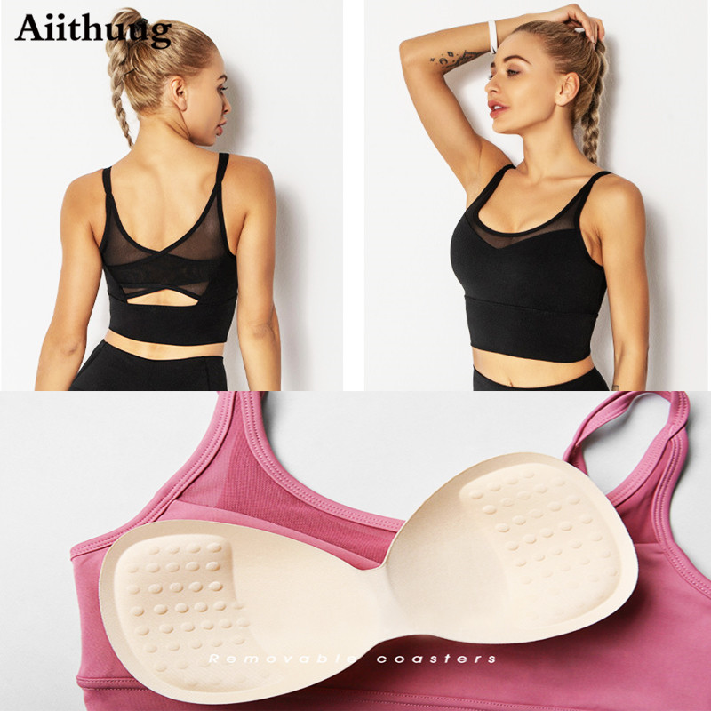 Aiithuug Yoga-BHs, Fitness-Shi – Pilates Yoga Top Bewertung und Preis
