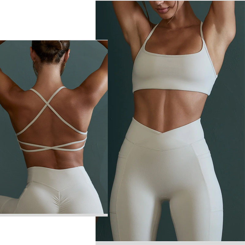 Aiithuug Yoga-BH mit überkreuz – Pilates Yoga Top Bewertung und Preis