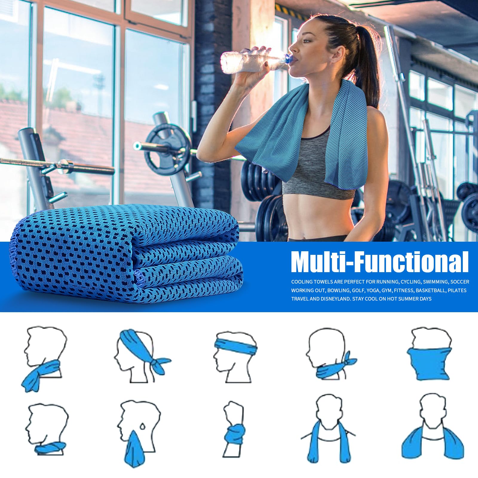 30 x 100 cm Kühlhandtücher, 40 – Pilates Yoga Towel Bewertung und Preis